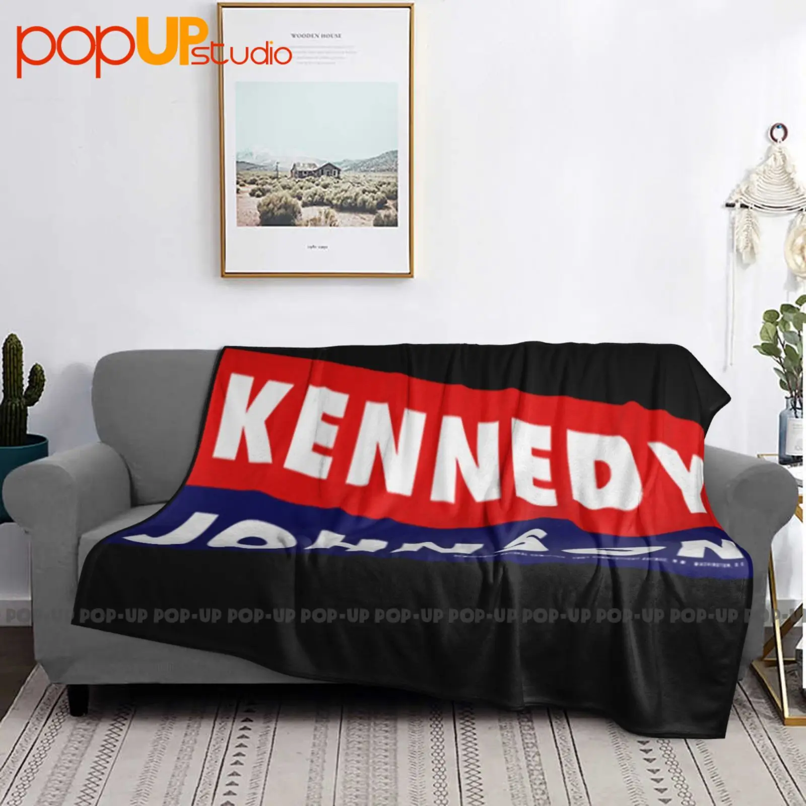 1960 كينيدي جونسون حملة الديمقراطية Jfk Lbj بطانية فائقة النعومة لحاف الشتاء غطاء أريكة أغطية السرير