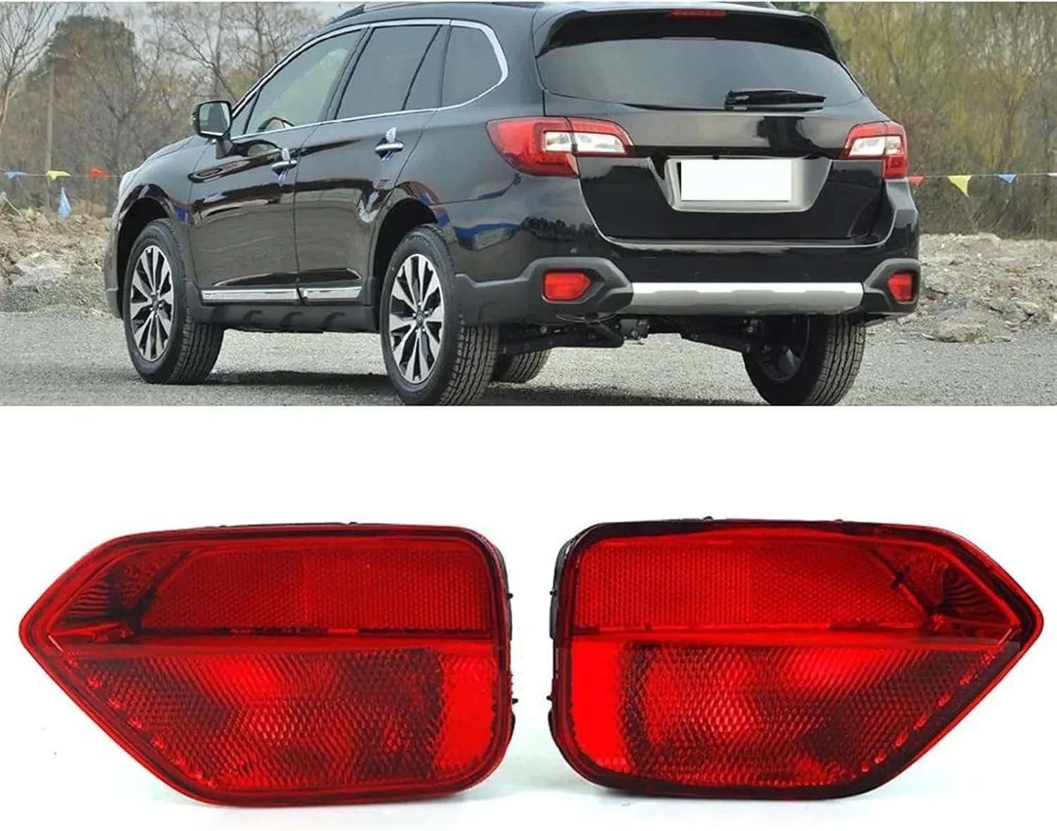 

For Subaru Outback XV Crosstrek 2015 2016 2017 2018 Rear Bumper Reflector Light Tail Stop Brake Light Turn Signal