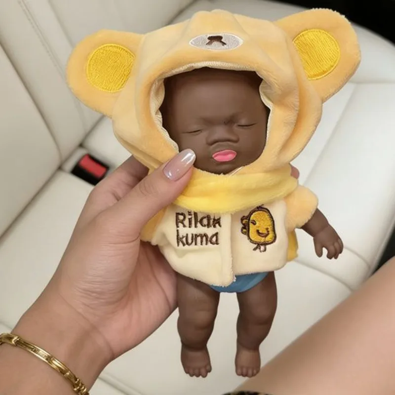 2026 14cm Natasha Jumbo Squishy Toy Cute Black Doll With Clothes Stress-Relief Toy Funny Toy For Office Workers To Ease Anxiety