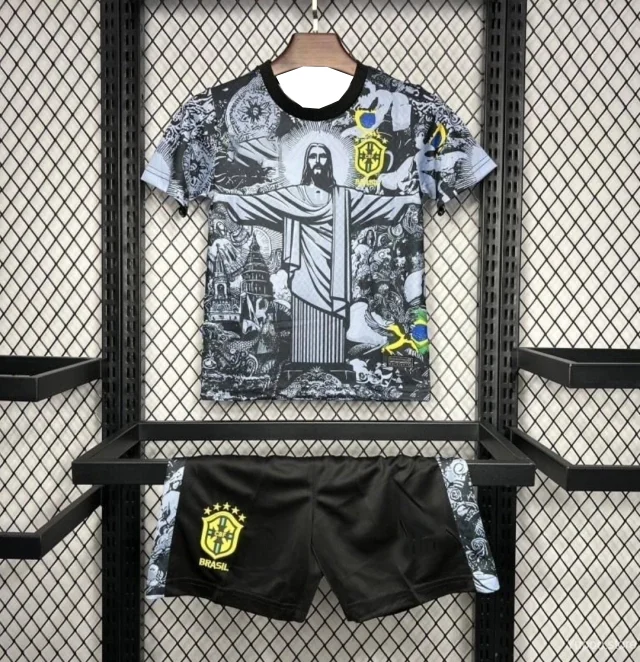 

2025 New Men's Printed T-shirt Super Cool 3D Printing Design Cartoon Animation Brazil Suit Christ Leisure Vacation NO.1