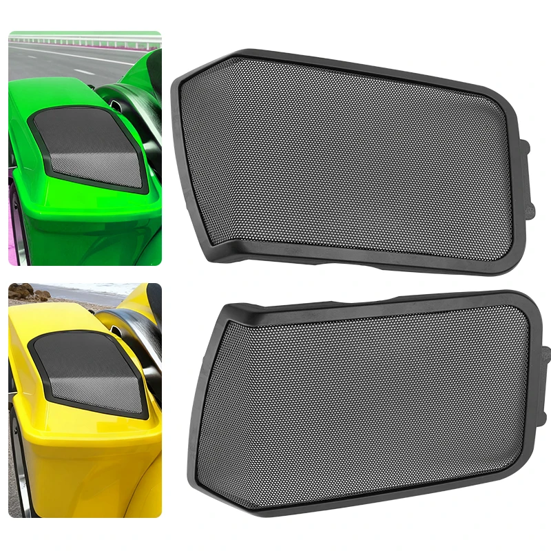 

Motorcycle 6"x 9" Saddlebag Lid Speaker Grill Cover For Harley Touring Road Street Electra Glide Road King Ultra Classic 94-13