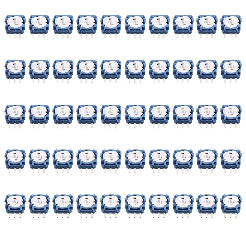 

Y43A-50PCS Потенциометр оси джойстика для PS5, 3D аналоговый стик, кнопка-сенсор, микро-мини-переключатель для контроллера DualSense