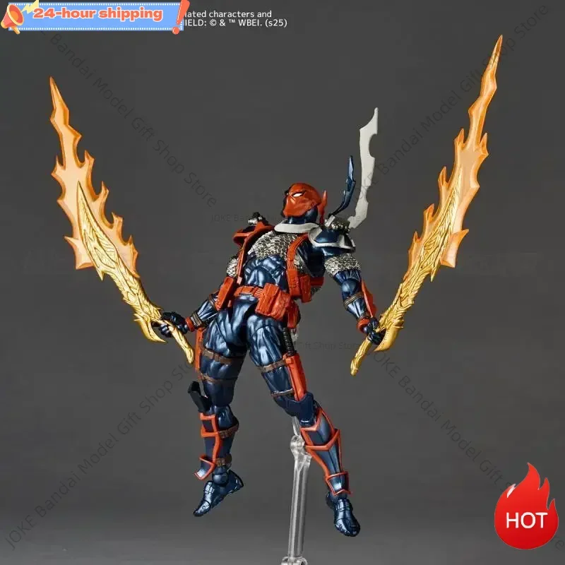 

Оригинал в наличии KAIYODO Amazing Yamaguchi Revoltech Deathstroke Slade Wilson версия 1,5, экшн-фигурка, игрушечная модель, подарок