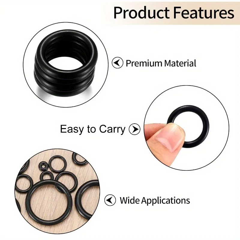 Durable Rubber O-Ring Set for Car Wash - Fit, Leakproof Seal for Water Gun & Faucet Connectors image 6