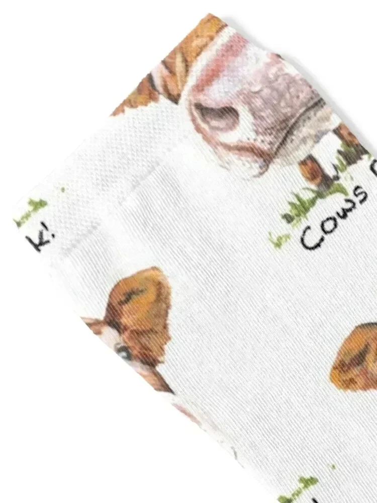 Cows Rock! Socks sheer winter basketball Socks For Girls Men's