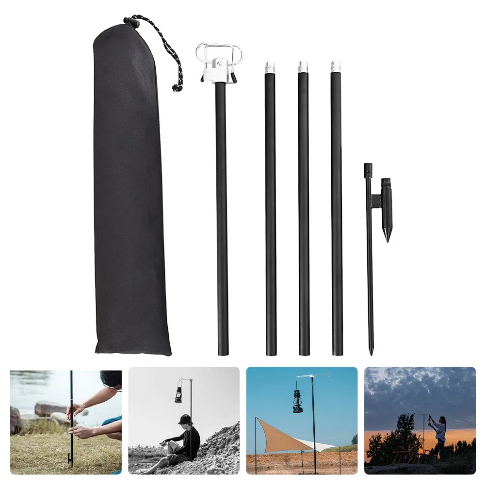 

Aluminum Alloy Stand Lighting Bracket Camping Adjustable Holder Portable Lamp Outdoor Light Rack Rust-Resistant Lightweight