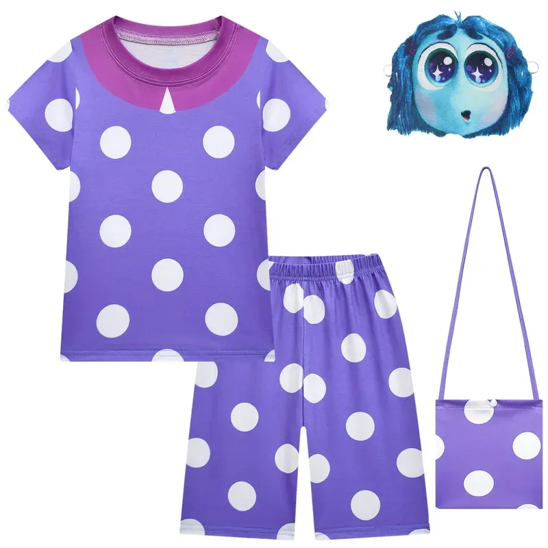 الفتيات تأثيري داخل خارج 2 ENVY ملابس مطبوعة مجموعة الاطفال الصيف موضة قصيرة الأكمام تي شيرت + السراويل 2 قطعة دعوى ملابس أطفال