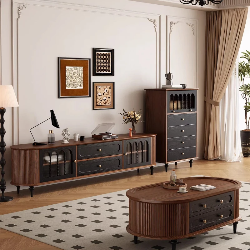 

Модульный ТВ-шкаф-тумба в французском стиле для гостиной, белый, мобильный, мебель для интерьера, доставка