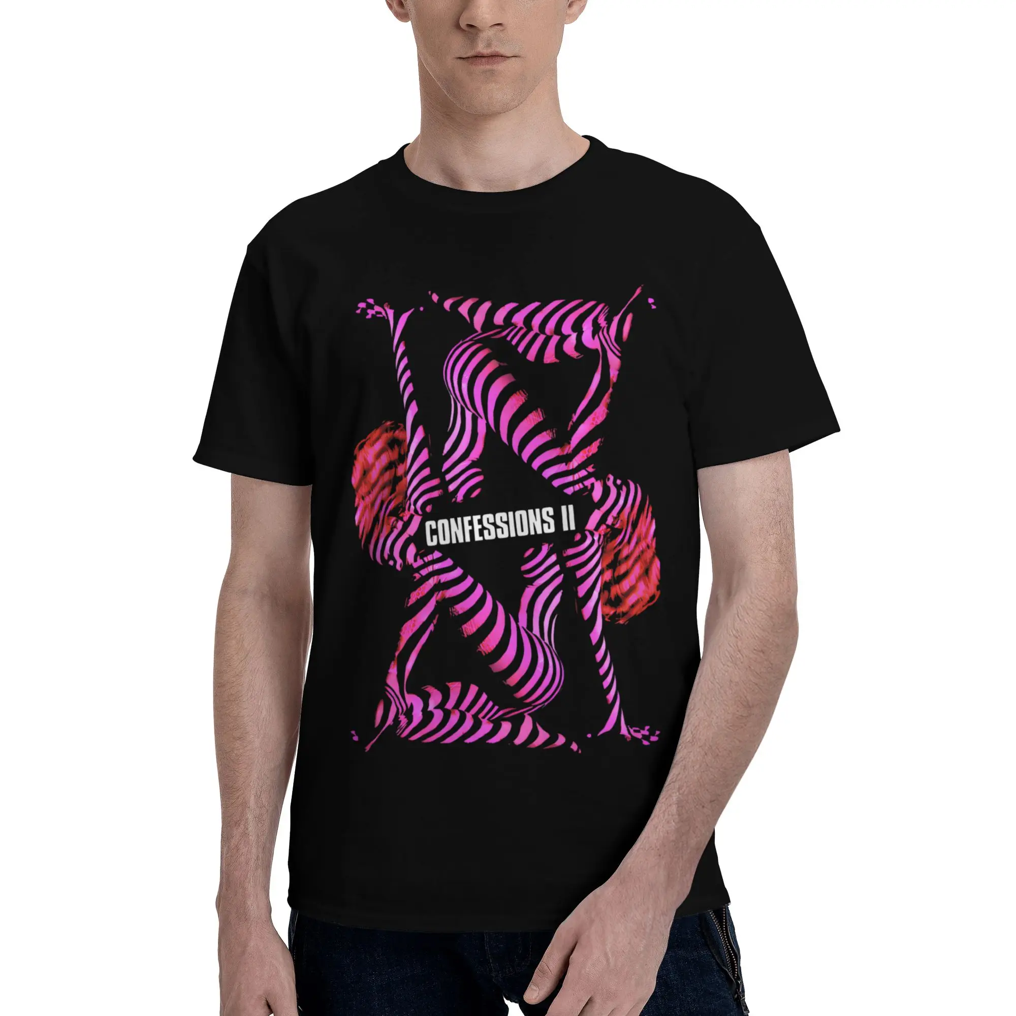 Printed Madonna Confessions II  2026 T Shirt for Men Women  Pure Cotton T-shirts Short Sleeve Clothing
