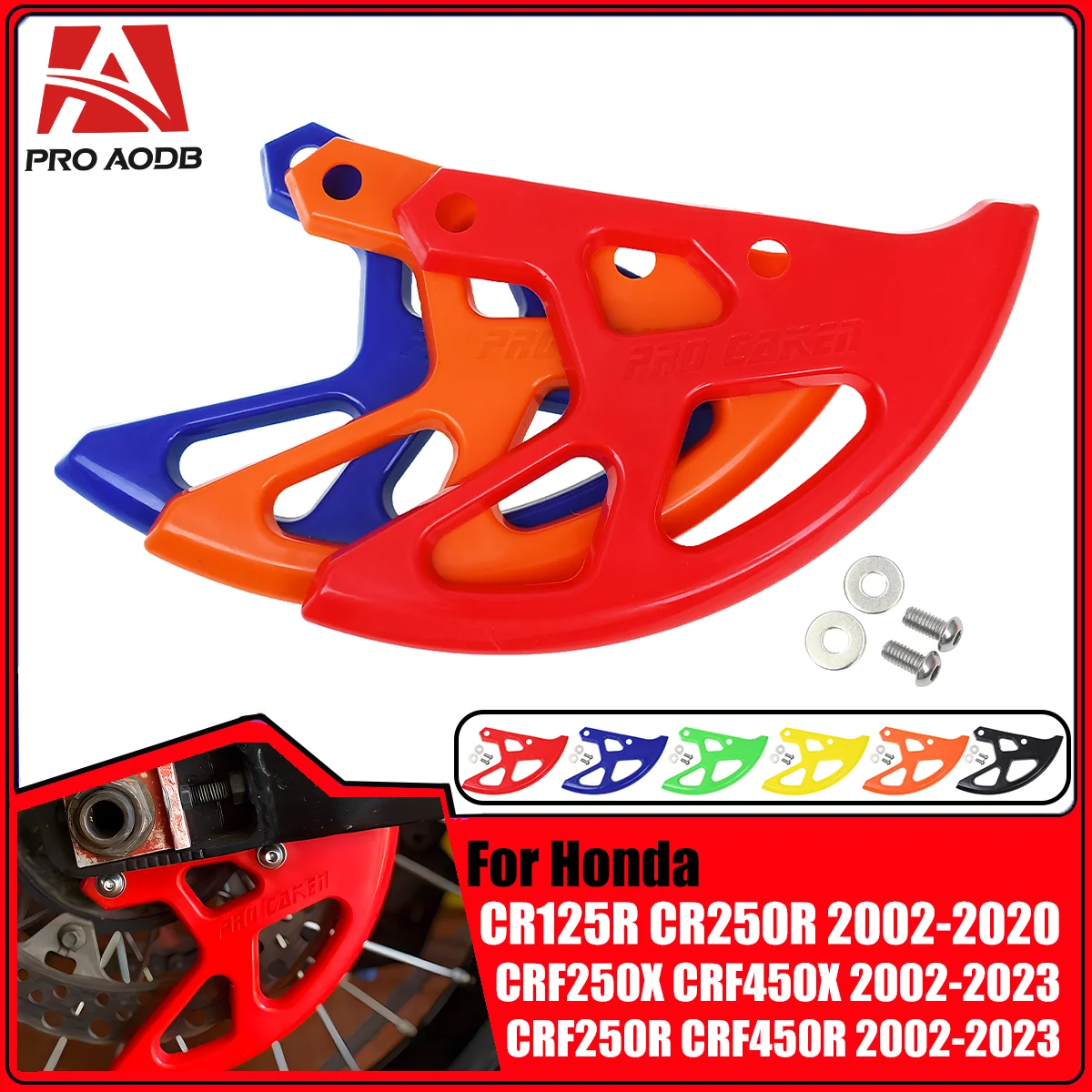 

Motorcycle Rear Brake Caliper Brake Disc Guard Protector Cover For Honda CR 125R CR250R CRF 250R 450R 250X 450X 450L 2002-2023