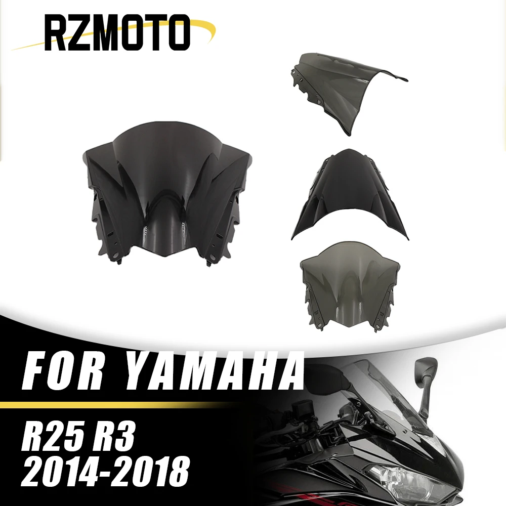 

Обтекатель для лобового стекла мотоцикла Yamaha YZF R25 R3 YZF-R25 YZFR25 YZFR3 2015-2018 глянцевый черный