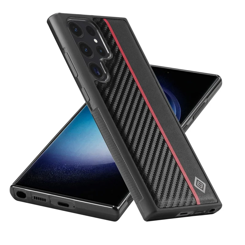 EUCAGR Luxus PU Leder Telefon Zurück Fall Für Samsung Galaxy S26 Ultra/S25/S24/S23/S22/S21/S20/S10 Plus Stoßfest Stoßstange Coque