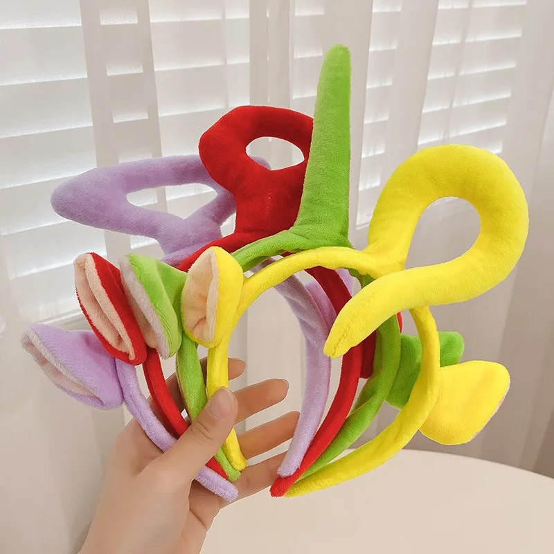 Anime Teletubbies Niedliches Cartoon-Stirnband Haaraccessoire Gesichtsreinigung Make-up Haarband Mädchen Haaraccessoire Party-Requisite Geburtstagsgeschenk – Detail 1
