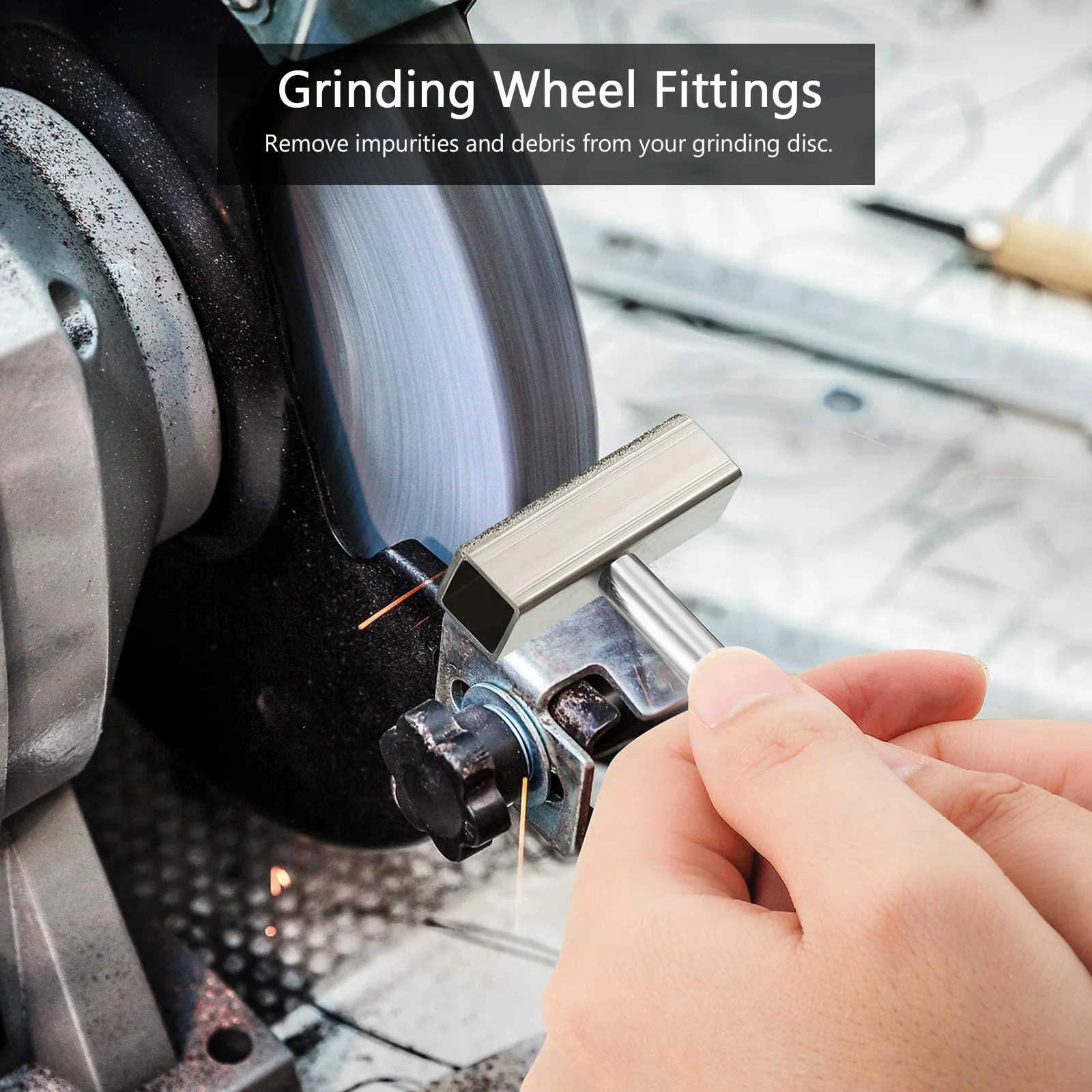 

2Pcs Handhold Grinder Dresser for Corundum Wheel Debris Removal and Texture Grinding Wheel Dresser Tool Dressing Tool