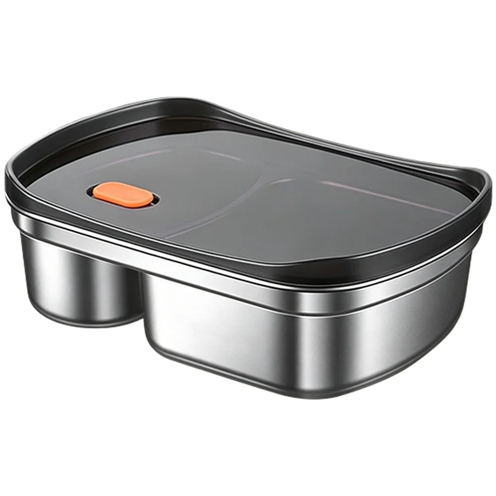 Lunch Box with Lid and Insulated Bag 316 Stainless Steel Construction Compartmentalized for Separated Food Storage