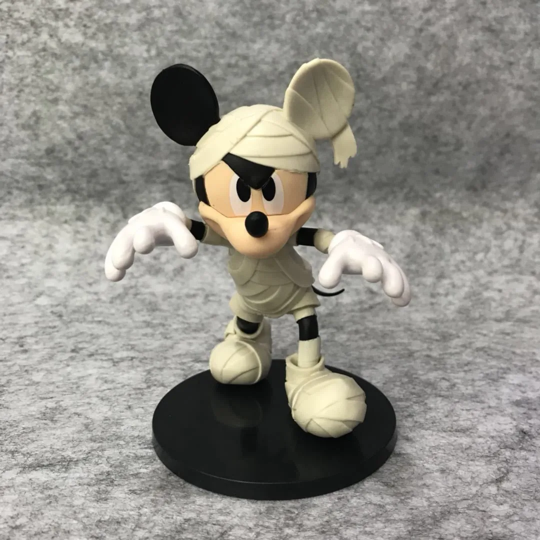 Minnie Mickey Mouse Action Figure GK Model Toys Santa Mickey Devil Minnie Mummy Mickey Figuras Decoration Accessories Kids Gift