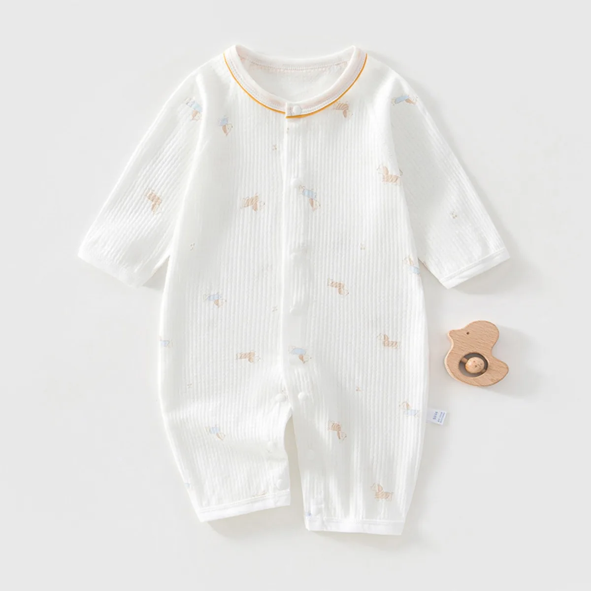 0-18M Toddler Pure Cotton Breathable Soft Jumpsuit Babe Summer Lightweight Comfy Romper Newborns Boy Girl Casual Printed Onesie