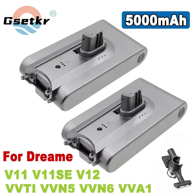 

2024, сменный аккумулятор для Dreame V11 V11SE V12 VVT1 VVN6 VVA1, сменный аккумулятор для беспроводного пылесоса 18650