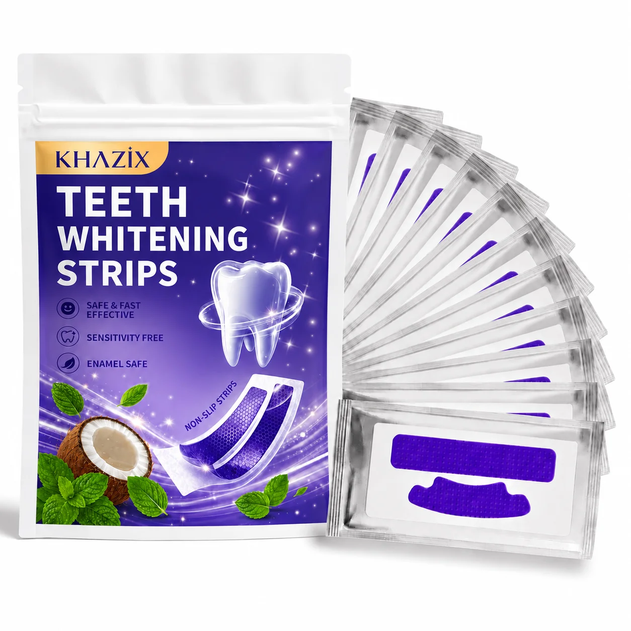 Teeth Whitening Strips Crest - 1/7 par Pasków do Wybielania Zębów