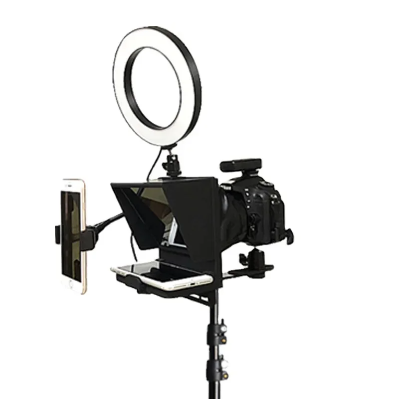 

teleprompter, small portable mobile phone, SLR universal inscription board, word viewer, video live broadcast, word forgetting