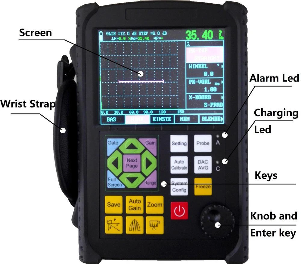 

KS650 NDT equipment/ Portable Digital Ultrasonic Metal Flaw Detector