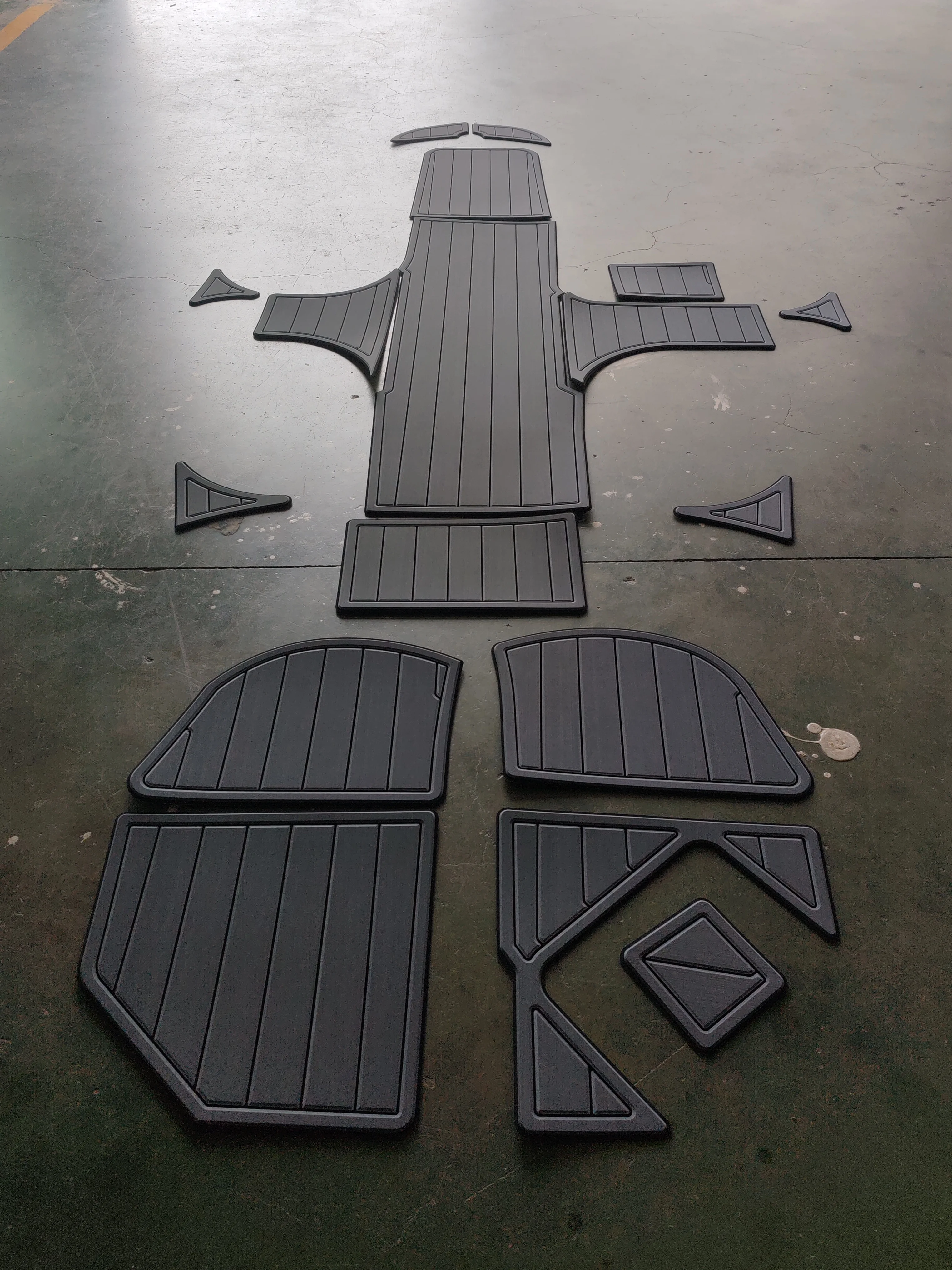 For 2013-2022 Bayliner Element E16 1/4" 6mm EVA foam Non-Slip PVC Teak Decking marine Mat aqua gatorstep carpet Marine Floor