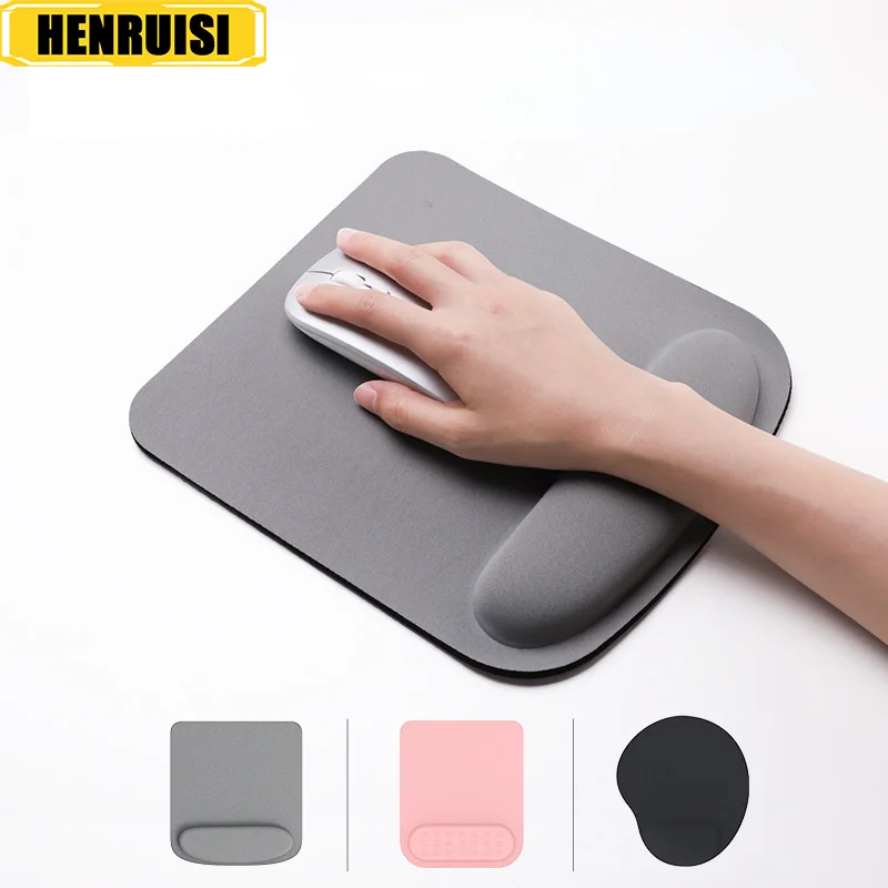 Round EVA Wrist Mouse Pad Computer Mouse Wrist Support Slow Rebound Memory Foam For Keyboard Mouse PC Laptop Desk Pads