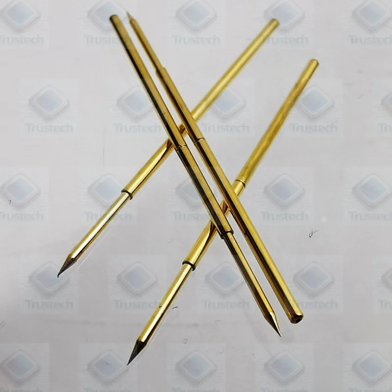 100pcs PAL75-B fixture ICT probe 1MM sharp claws test pin 1.3 gold-plated sharp-ended spring pin special tip pin