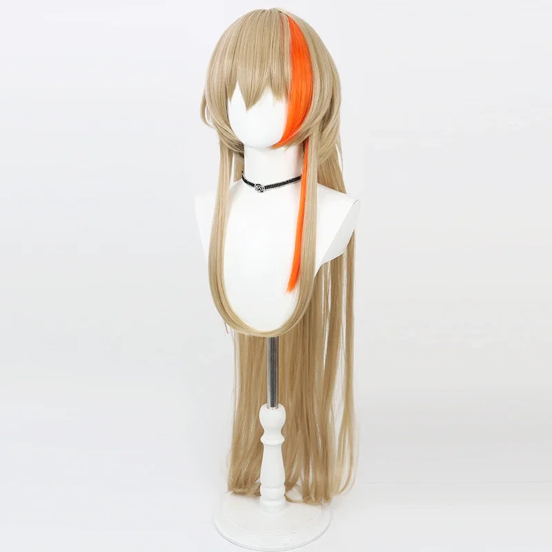 NIJISANJI VTuber Arcobaleno Fura Kanato Versione per capelli lunghi Parrucca Cosplay Anime Gioco di ruolo Party Prop Capelli sintetici Fibra resistente al calore