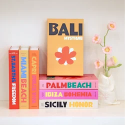 Travel Series Fake Book Boxs for Coffee Table Decoration Living Room Fashion Prop Books Home Decoration Model Room IBIZA CAPRI
