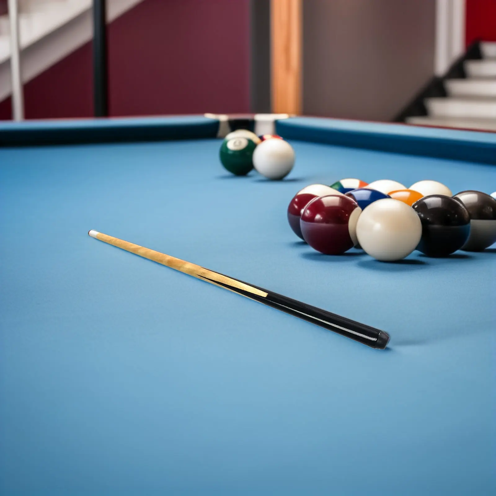 

1Set Pool Cue Stick Short Wood Cue Compact Pool Stick for Beginners Tight Spaces Billiard Accessory Short Billiard Cues