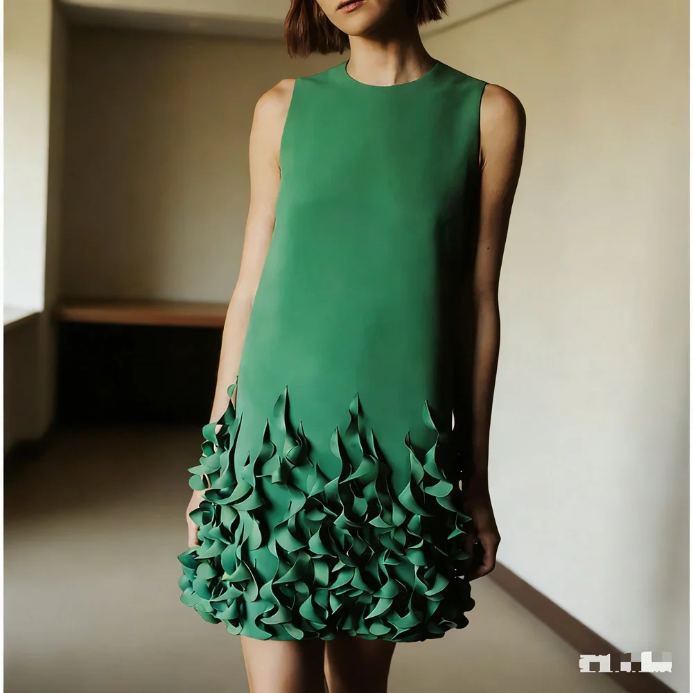 

Customized New In Short Woman Cocktail Dresses for Special Events O-Neck Above-Knee Prom Party Homecoming Dress Summer 2026
