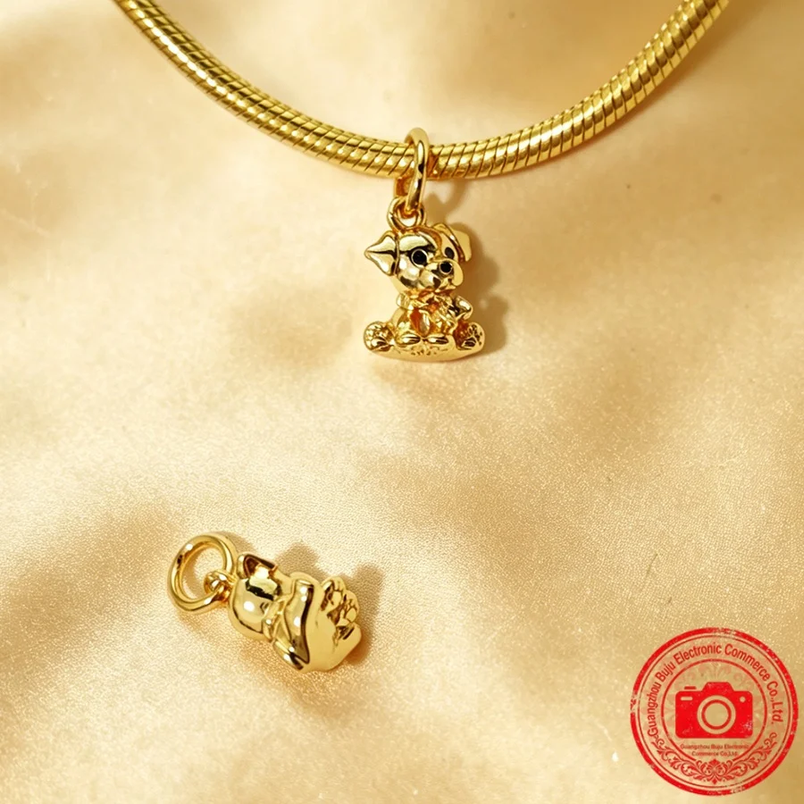 New Original Charm,Beads Tangled Sundrop Flower Charm &Double Heart Split Dangle Charm  Fit Pendant Bracelet Women Jewelry Gift