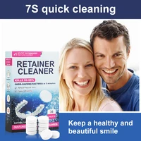 180 Denture Retainer cleaning tablets pcs, eliminates bacteria, bad odors, discoloration, stains, plaque,New Package Orthodontic 2