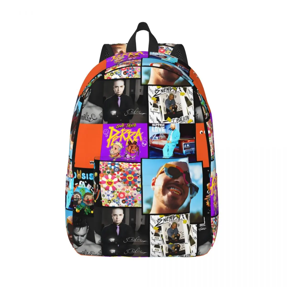 

Для работы Jbalvin самые лучшие альбомы в стиле ретро новая моющаяся сумка J Balvin для колледжа Студенческая сумка для книг на день рождения