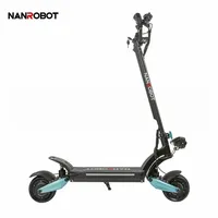 Nanrobot 800w 48v 800w 8 Inch Dual Motor Foldable Fat Tire E Scooters for Adult