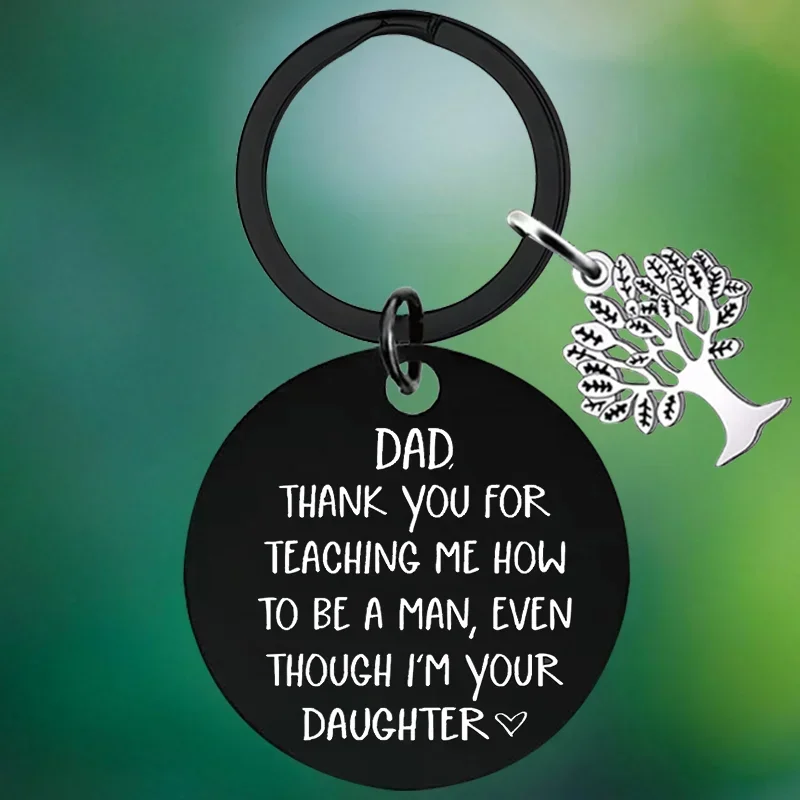 Dad Gifts Keychain Cool Dad Fathers Day Key Chain Pendant Step Bonus Dad Christmas Birthday Gifts