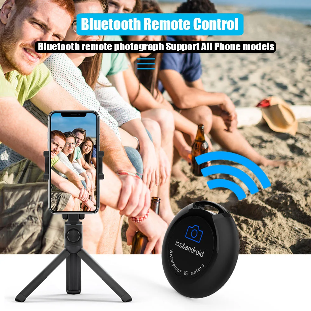 15 Meters WaterProof Bluetooth Remote Selfie Controller For IOS & Android Phones Monopod Photo Camera Shutter photograph