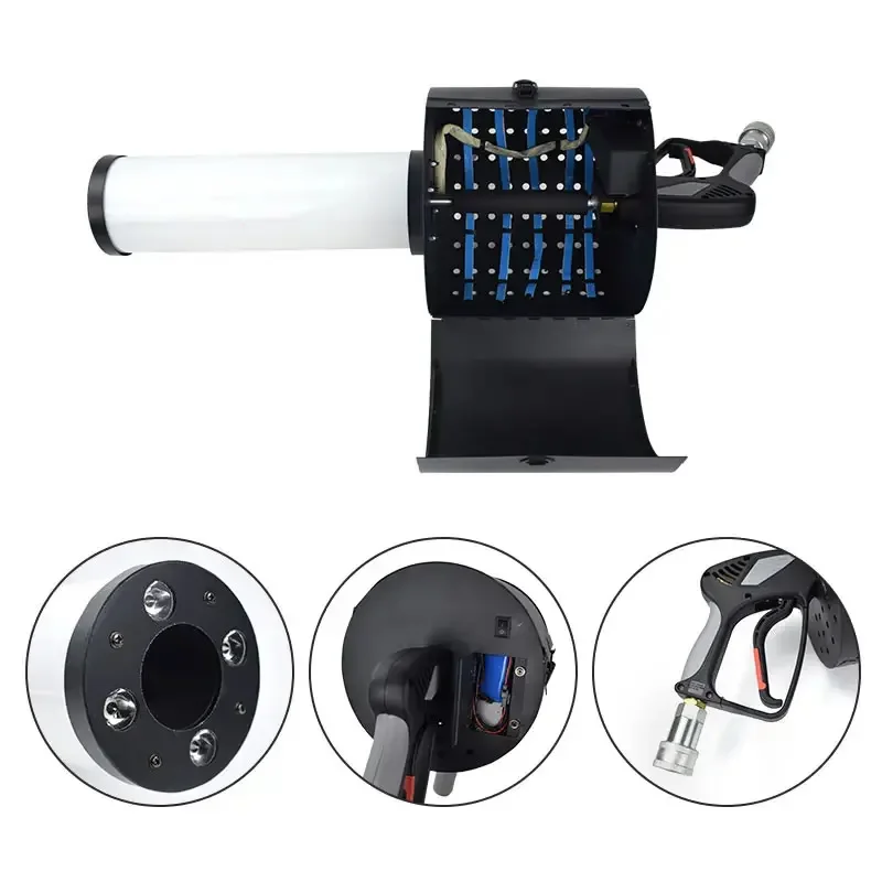 LED اليد CO2 الغاز العمود بندقية ورقة ملونة النثار آلة نفاثة DMX RGB اليد مطلق النار ل DJ ديسكو بار ملهى ليلي عرض مسرحي #2
