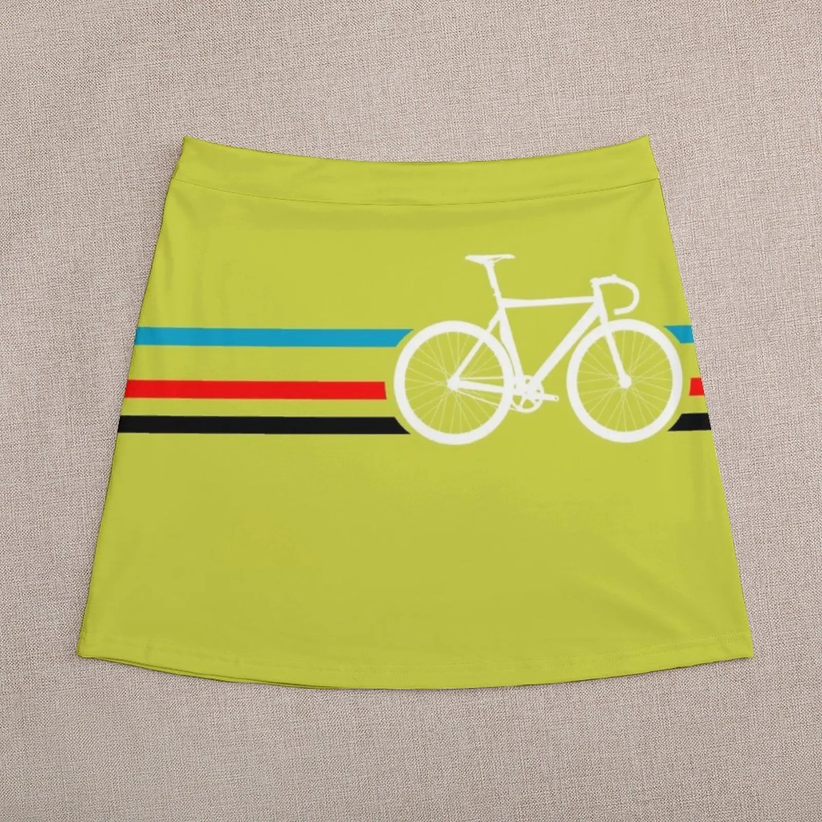 Bike Stripes Velodrome Mini Skirt Woman short skirt skirts for womens