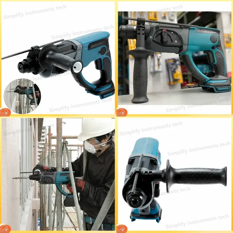 DHR202Z 18V LXT Cordless Hammer Drill 20mm SDS-PLUS Rotary Hammer 3-Mode Anti-Vibration Hammer Power Tool for
