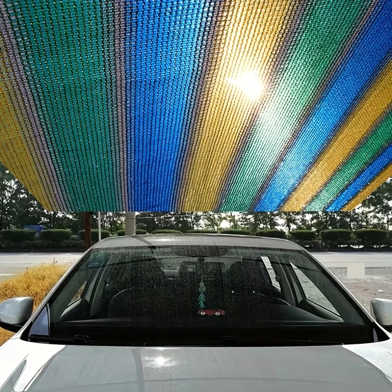 يحتوي شبكة مظلة الحديقة على حواف مخيطة ومعززة، مصنوعة من البولي إيثيلين عالي الكثافة للحماية من الشمس ومقاومة للأشعة فوق البنفسجية