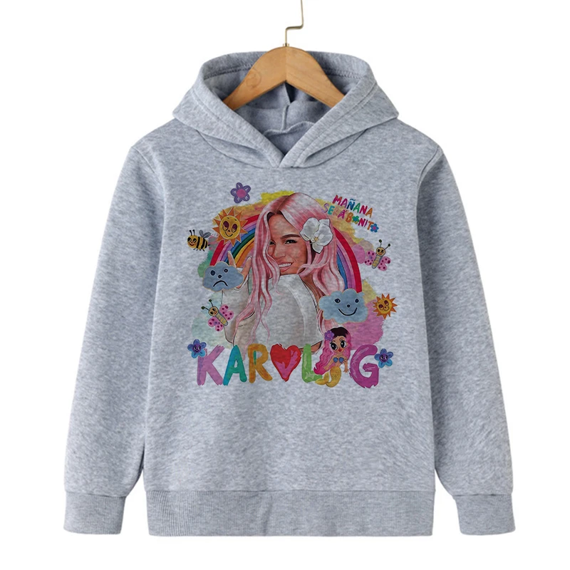 Hip Hop Manana Sera Bonito Karol G Bichot Kid Hoodies Children Sweatshirts Kids Clothes Hoodie Boys Girls Baby Tops Sweatshirt