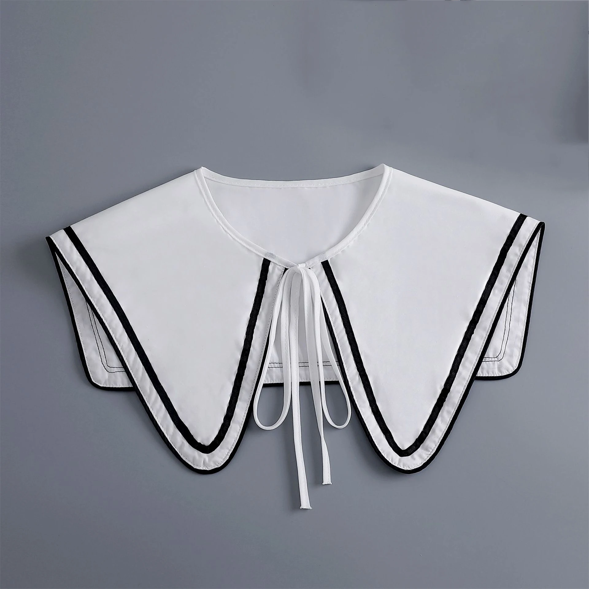 Witte Grote Revers Nep Kraag Sjaal Voor Dress Shirt Afneembare Kraag Vrouwen Kleding Schouder Wraps Valse Kraag Cape Accessoires