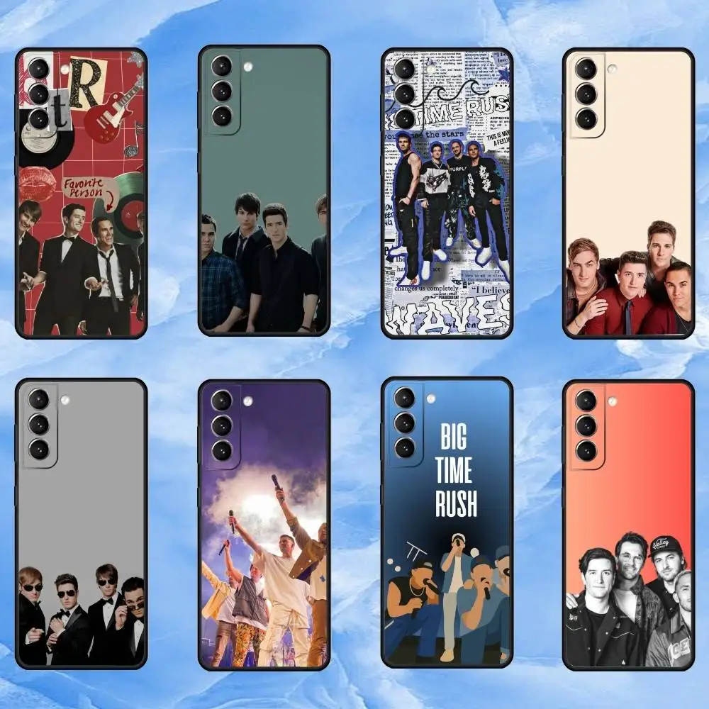 Custodia per telefono combinata B-Big Time R-Rush per Samsung S25,24,23,22,30,21,10,9,Ultra,Plus,Lite,FE,4,5 G Custodia morbida nera