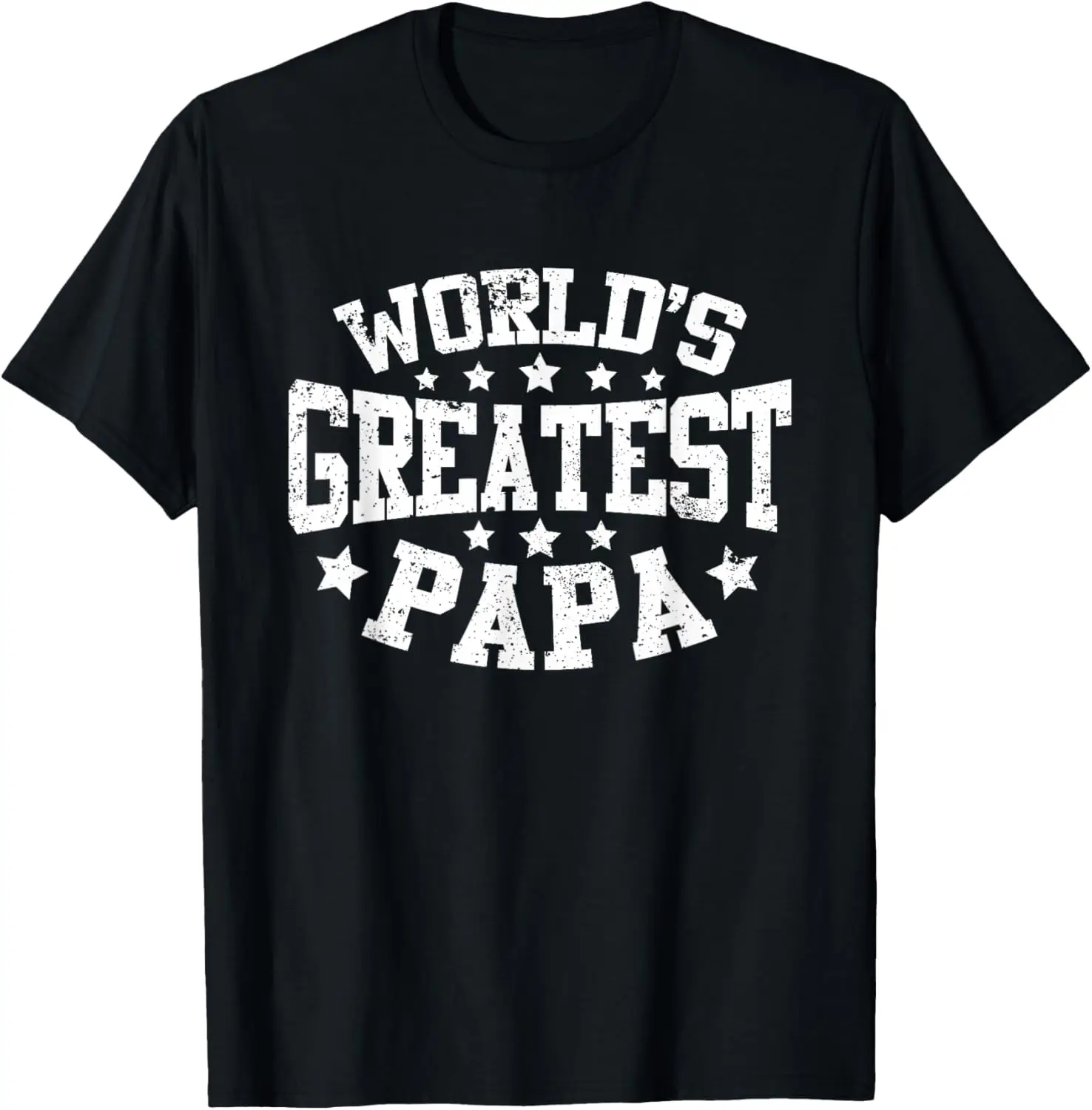 World's Greatest Papa Shirt Funny Dad Father's Day T-Shirt 100% Cotton Trendy Y2K Short-Sleeve Tee – Soft, Quick-Drying, &