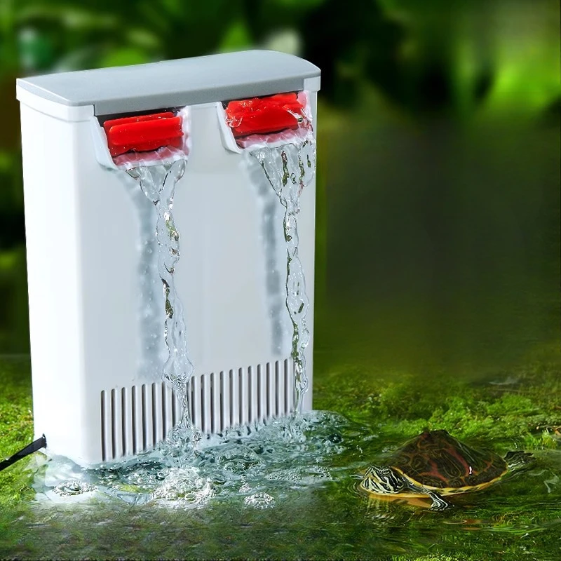 Bomba de limpieza de nivel de agua, fabricante de cascada, filtro inferior de 2W para tortuga, Reptiles acuáticos, acuario, bomba de filtro de tanque de tortuga silenciosa