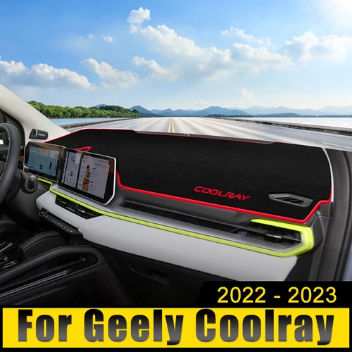 Para Geely Coolray 2022 2023 2024 cubierta del salpicadero del coche evitar almohadilla de luz parasol Anti-UV alfombras funda antideslizante proteger Mat