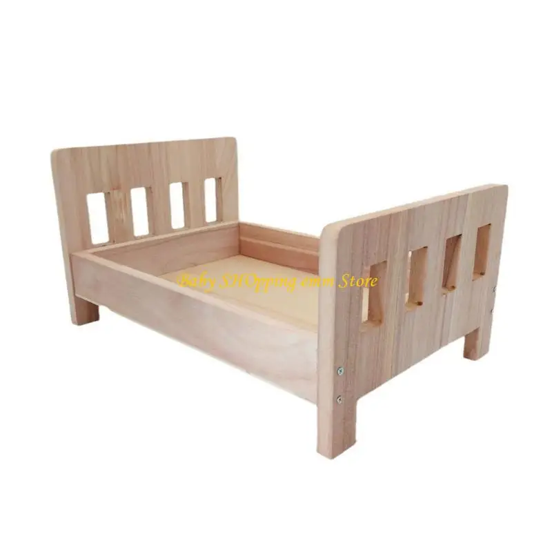 

23GD новорожденных фоновые реквизиты Vintage Baby Photography Bed для девочек, мальчики, позирующие для кроватки для кровати