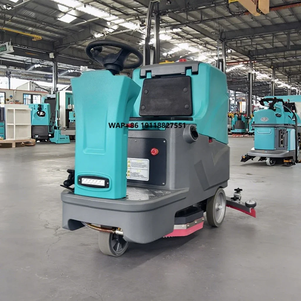 Electric Heavy Duty Ride-On Self-Propelled Floor Cleaner with 80L Clear 85L Sewage Tanks High Efficiency Extended Working Hours